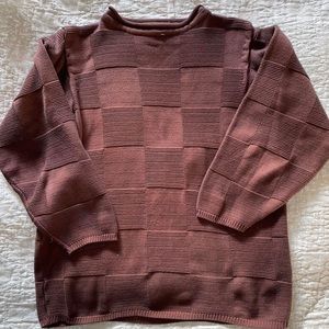 Knit Checkered Sweater